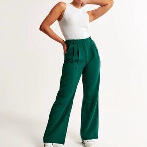 Abercrombie & Fitch Sloane Wide Leg Pant - NWT - Green